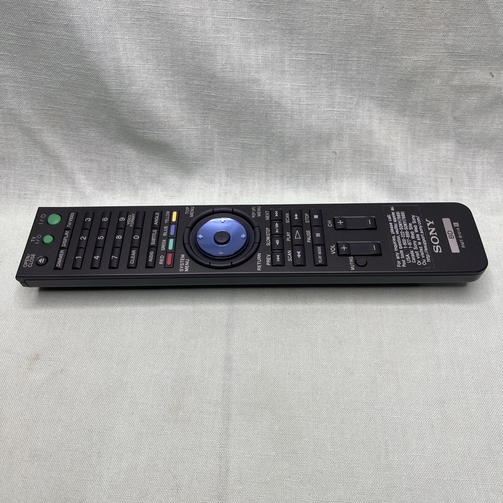 Sony RMT-B101A Blu Ray DVD Player Remote Control OEM Replacement Tested - Picture 2 of 6